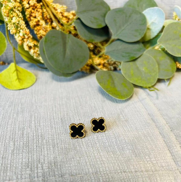 Обеци Clover gold